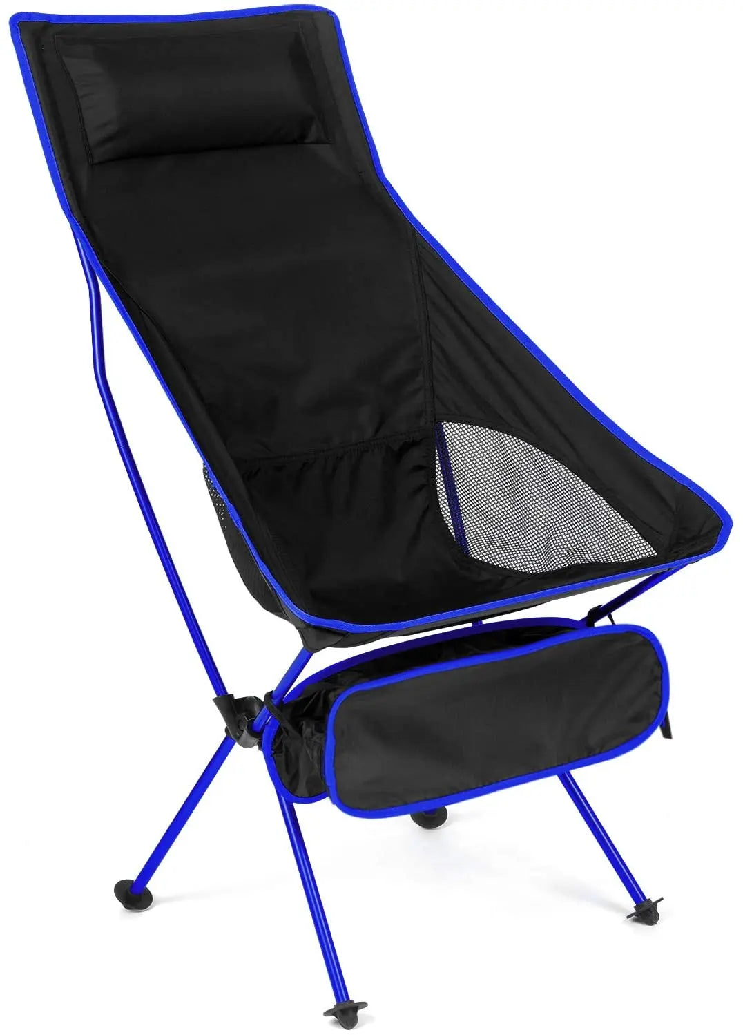 chaise pliante camping bleu foncé
