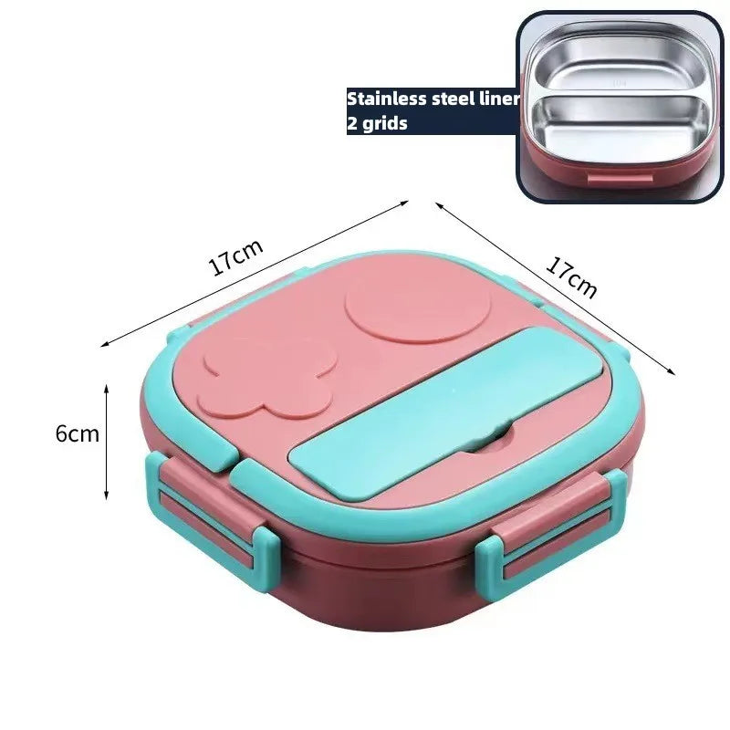 lunch box enfant rose 2 compartiment