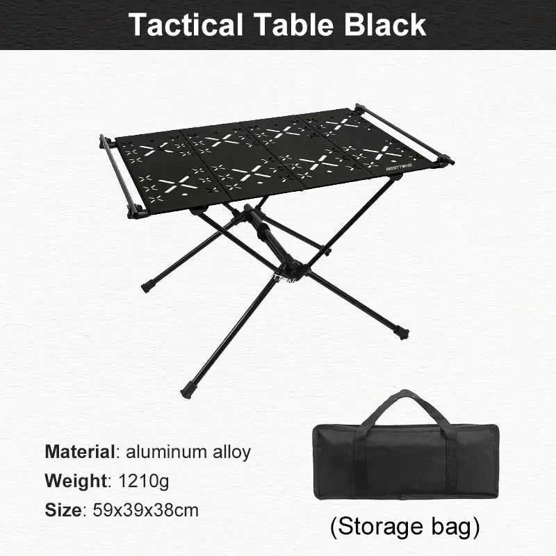 table camping pliante noir