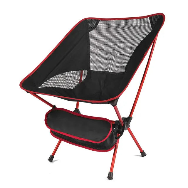 chaise-de-camping-ultralégère-rouge