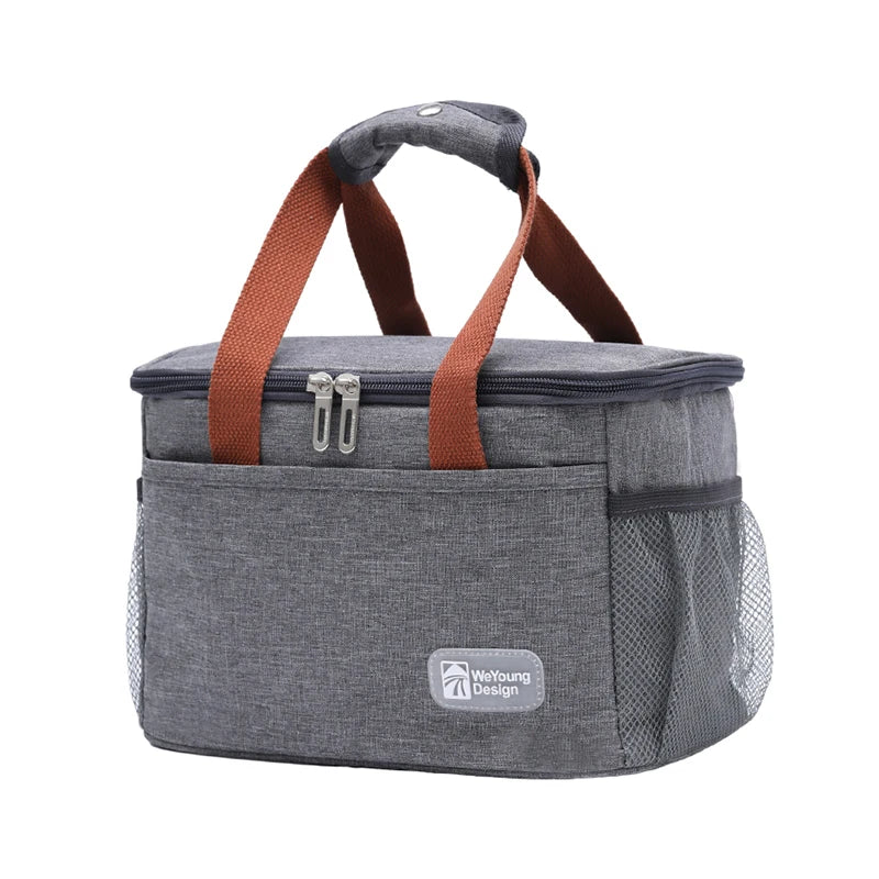 sac-isotherme-repas-grande-capacité-7L-gris