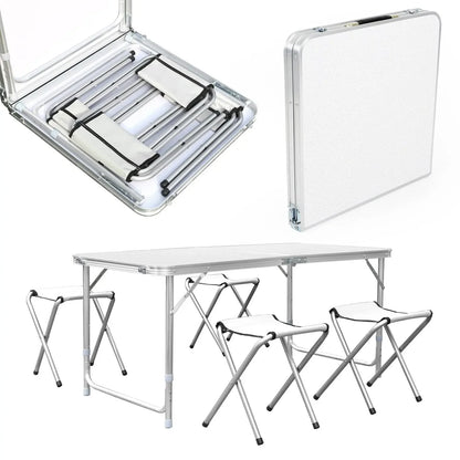 table pliante camping blanche