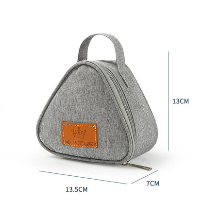 sac isotherme triangulaire gris