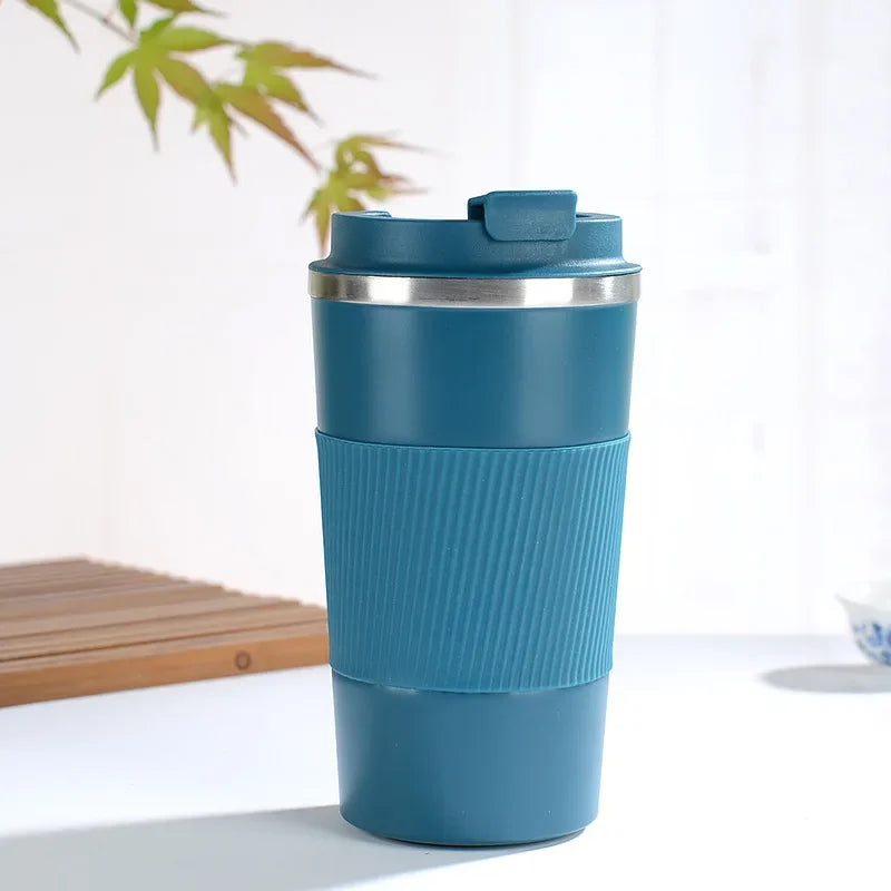 gourde isotherme tasse bleu