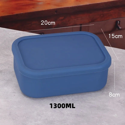 boite repas silicone bleu 1300ml