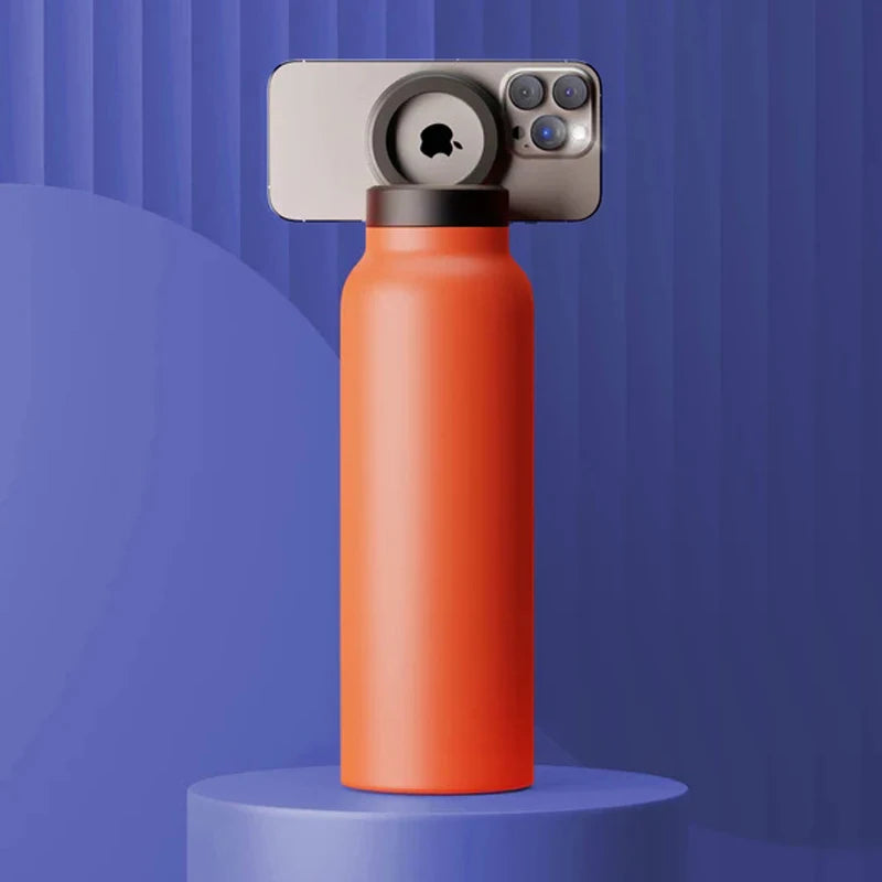 gourde-isotherme-support-téléphone-cellulaire