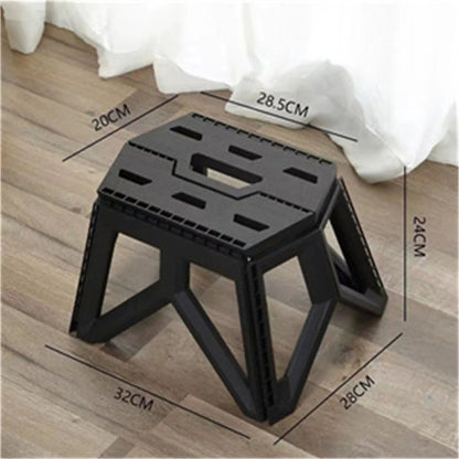 tabouret plastique portable noir