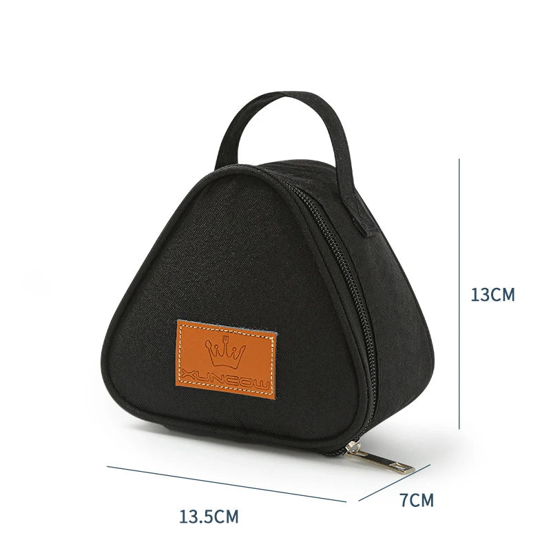 sac isotherme triangulaire noir