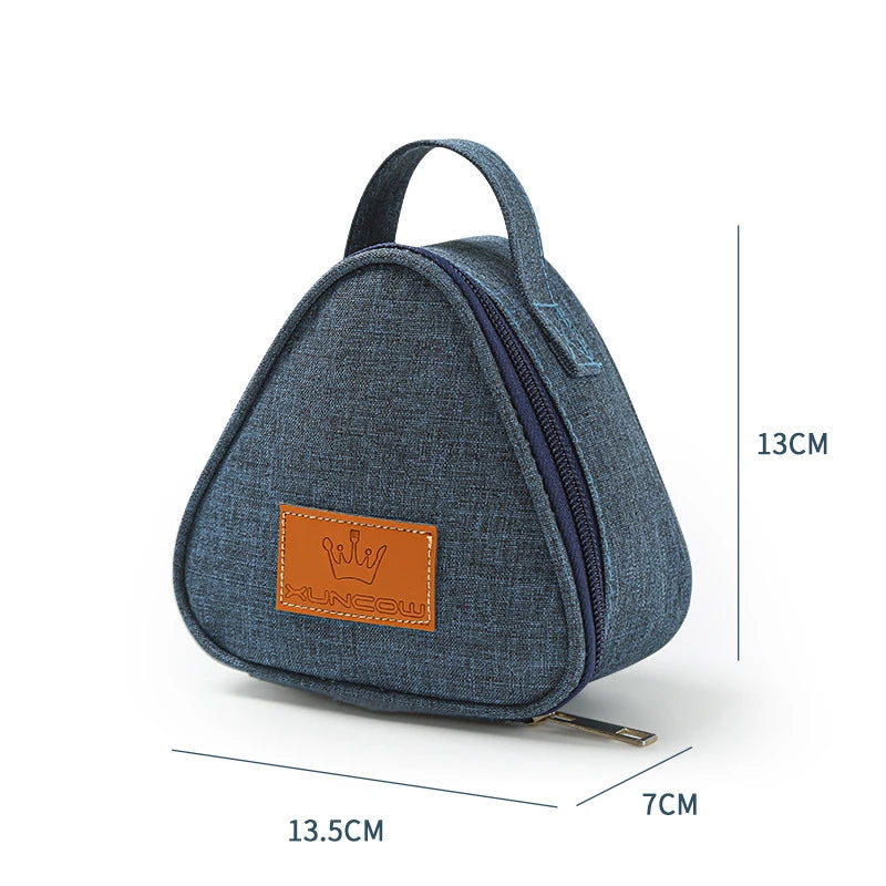 sac isotherme triangulaire bleu