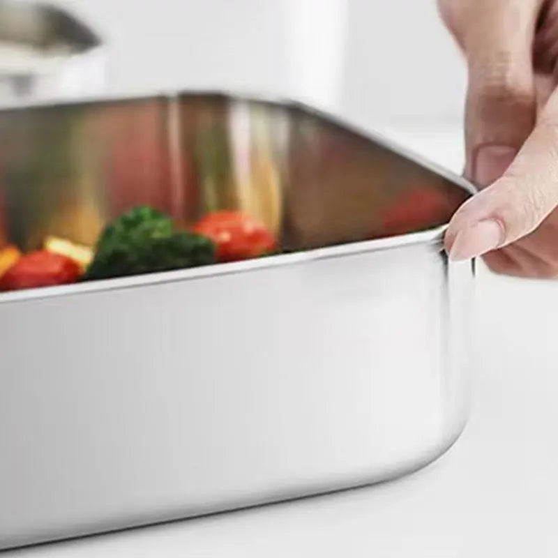 boite repas inox rebord