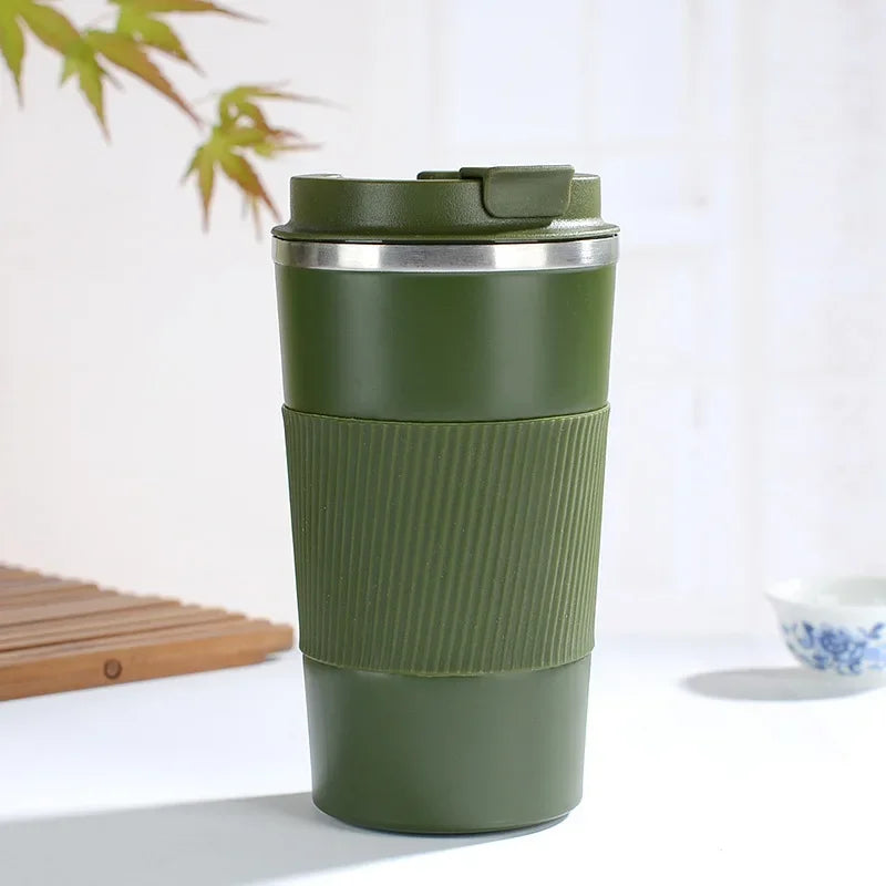 gourde isotherme tasse vert