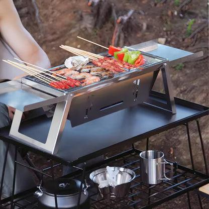 Barbecue Portable Pliant sur une table