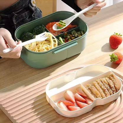 lunch box avec fourchette et cuillère